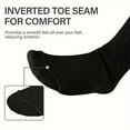 thumbnail image 5 of AOUNQ Extra Wide Diabetic Crew Socks 2 Pairs Plus Size Socks for Swollen Feet Lymphedema,Loose Fit & Non-Binding Top,One Size Unisex, 5 of 8