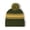 GREEN, variant on Knit Beanie with Pom - Block Stripes Collection