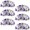 Multicolored, variant on PhooArto 6 Pcs Cup Drawer Pulls, Bell Flowers Purple Pattern Shell Shape Handles Cabinet Knobs for Dresser Cupboard Closet Wardrobe with Screws