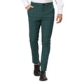 thumbnail image 1 of INSPIRE CHIC Vestidocuadros pahombre Pantalones de negocioscuadros ajustados con bolsillos Verde XXL, 1 of 6