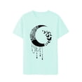 thumbnail image 4 of Anbech Butterfly Shirts for Women Moon Print Graphic Short Sleeve Tees Tops, 4 of 9