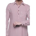 thumbnail image 4 of Atasi Kurta Pathani Classique à Col pour Garçons Chemise en Rayonne à Poche avant, 4 of 5