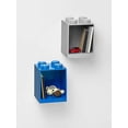 thumbnail image 2 of Room Copenhagen, Lego Brick Shelf Box - Stackable or Mountable Storage Compartment - 4 Stud, Red, 2 of 5
