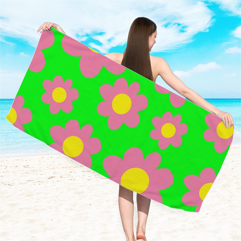 SDJMa Double-sided Printed Microfiber Beach Towel 30x60in
