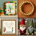 thumbnail image 4 of 2,500pcs Bulk Wholesale 20mm (0.78") Half Wood Beads, Natural, Unfinished Beads for Craft Making Decorations, Necklace Bracelet and DIY Crafts, 4 of 14