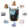 thumbnail image 4 of Balery Whimsical Cartoon Cow Cesta de ropa redonda con asas, impermeable, independiente, para ropa, juguetes, dormitorio y familia-Medium, 4 of 6