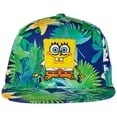 thumbnail image 2 of Spongebob Squarepants 815545 Spongebob Squarepants Chapeau Snapback Floral Tropical, 2 of 3