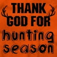 thumbnail image 2 of Thank God For Hunting Season Sport Womens Slim Fit Graphic Tee Brisco Brands X, 2 of 5