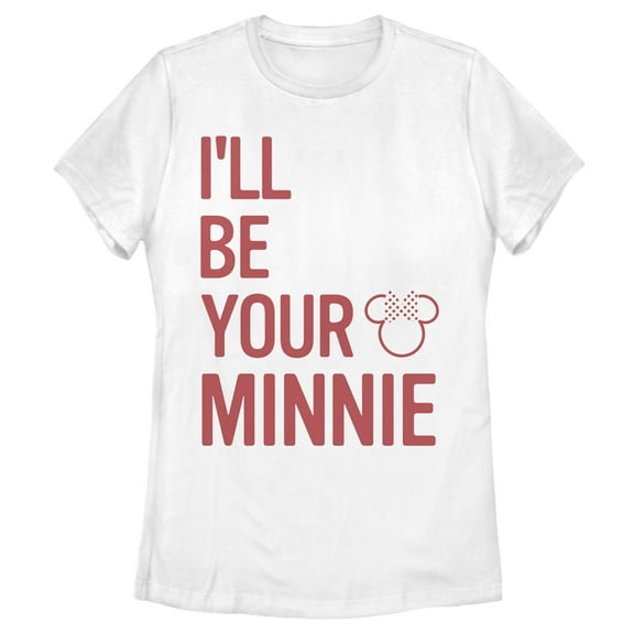 Women's Mickey & Friends I'll Be Your Minnie  Graphic Tee White Small