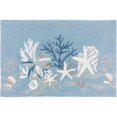 thumbnail image 1 of Homefires PPS-PB063B 22 x 34 in. Polypropylene White Coral Reef Hand Hooked Rug, 1 of 1