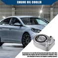 thumbnail image 3 of Reemplazo del Enfriador de Aceite No.264102B740 para Hyundai Elantra, Metal Duradero, Tono Plateado, 3 of 7