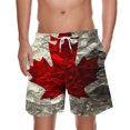 thumbnail image 1 of Pantalones Cortos para Hombre Cintura Elástica con Bolsillos Pantalones Cortos de Longitud de Rodilla Impresos, Cordón Elástico Casual Beach Y Pantalones Deportivos, 1 of 8