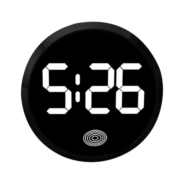 simhoa Generic Car Dashboard Clock Decorative Reliable Easy to Read Car Accessories Black and White