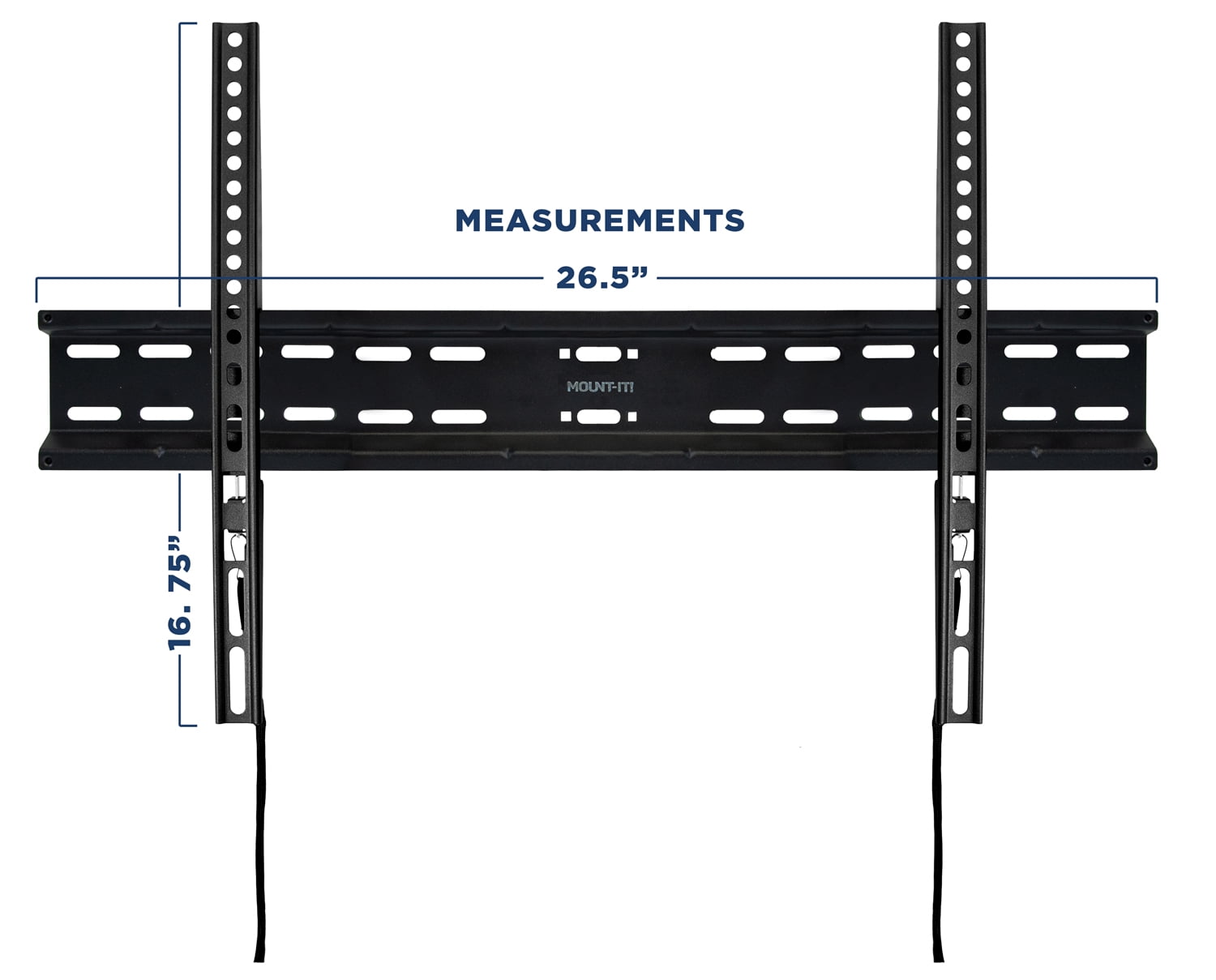 Mount-It! Fixed TV Wall Mount, 37" to 70" Screens,  Capacity 77 Lbs. , Low Profile, Heavy Duty, Lifetime Guarantee