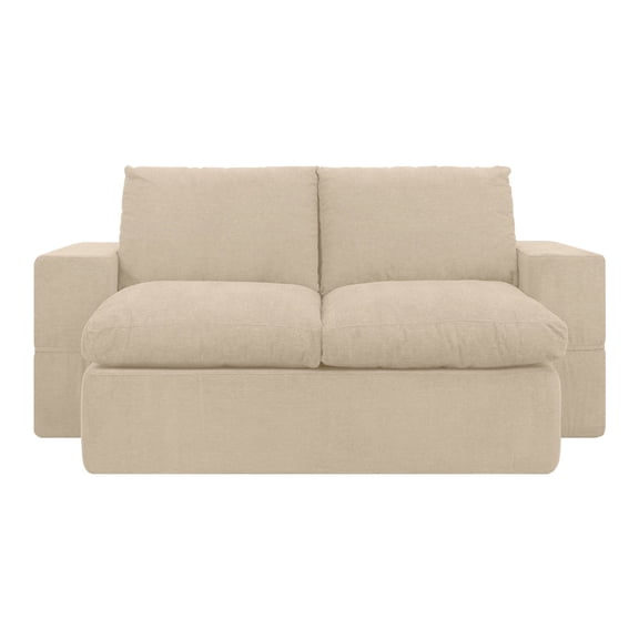 Sofá Cama Housy Manhattan Plegable Comprimido Individual Beige