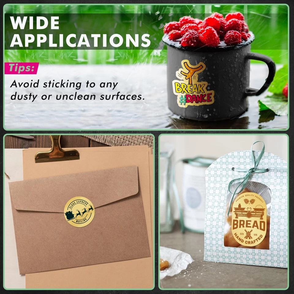 BUTTERFLY- Koala Brushed Gold Vinyl Sticker Paper For Inkjet & Laser Printers Waterproof 20