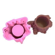 Milue Tree Stump Flower Pot Silicone Mold for Epoxy Resin Concrete Succulent Mould
