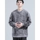 thumbnail image 3 of Sudadera con capucha holgada informal de gran tamaño con cuello redondo y gráfico de paneles de rayas otoñales para hombre, estilo urbano, con bolsillos, estilo Y2K, 3 of 5
