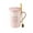 Pink-PK-home supplies, variant on LEFTHIGH Home Mothers Day Gift Mug Ceramic Cup with Lid and Spoon Floral Design Souvenir Keepsake for Coffee Tea Gray Pink Christmas Kitchen Decor