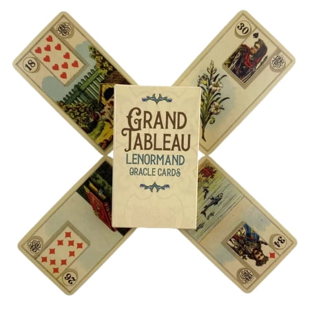 36 Full-Color ArtGame Card Divination Tarot Tableau Grand Tableau Lenormand Cloth Grand Tableau Lenormand Cartes Oracles