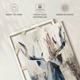 thumbnail image 6 of Elephant Stock Blue Rhizome Deer Bust Wall Art - Vertical Canvas Wall Art - Living Room Wall Decor - Animal Canvas - Blue And Beige Decor By Ann Marie Coolick - 16" x 24", 6 of 8
