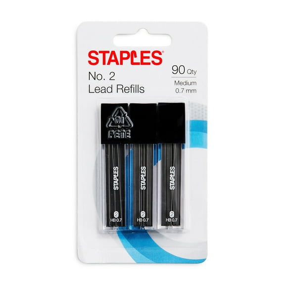 Staples HB Lead Refills 0.7mm 90/PK (10406) 732834