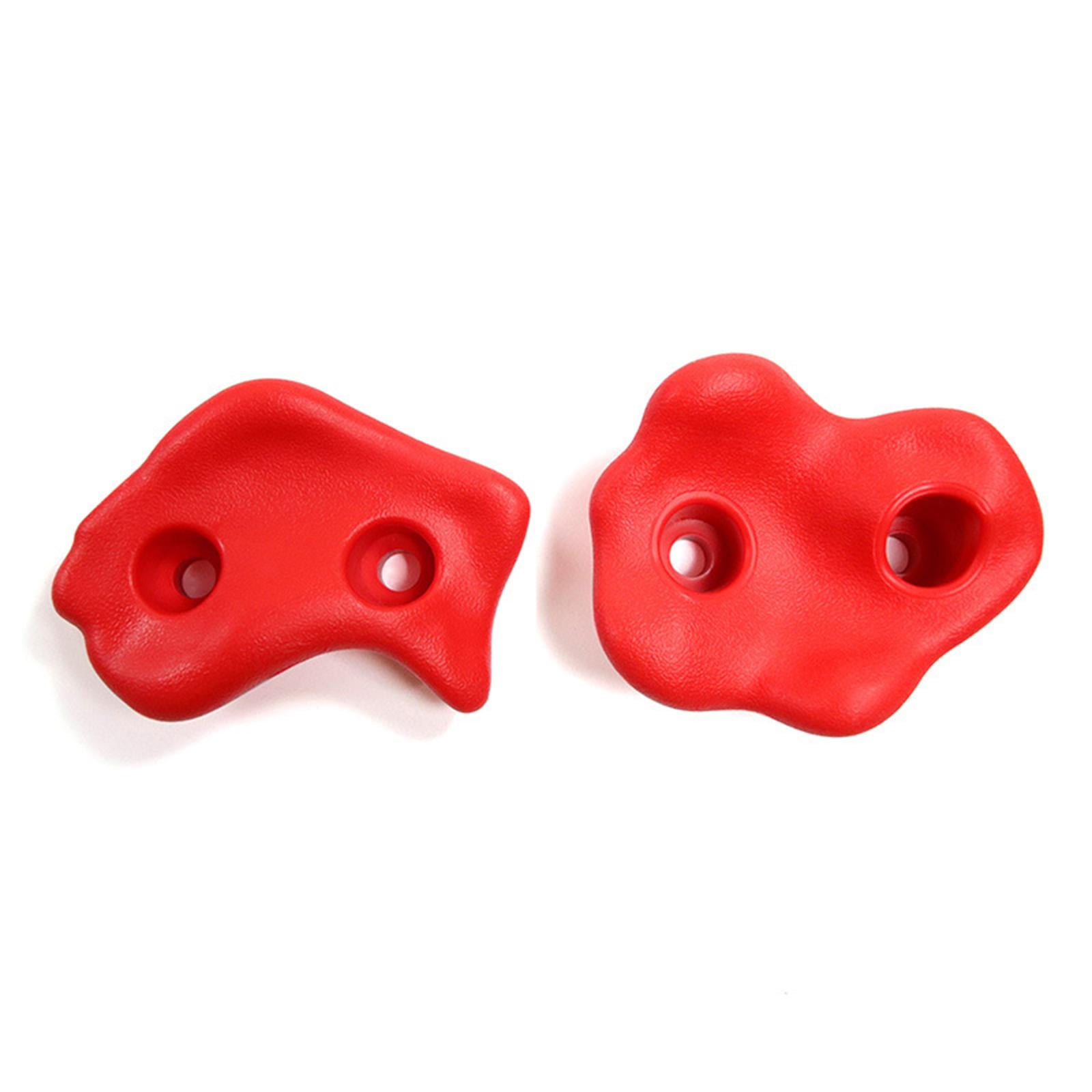LeeQinersw 12x Coloured Rock Climbing Holds for Outdoor Climbing with Mounting Hardware