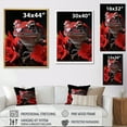 thumbnail image 4 of Designart "Portrait of a Red Frog" Animals Floater Framed Canvas Print, 4 of 7