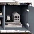 thumbnail image 4 of 65-Inch Mirrored TV Stand with Crushed Diamond Glass Doors - Modern Entertainment Center for Living Room, Adjustable Storage Console Table, 4 of 9