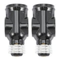 thumbnail image 1 of 2pcs Light Socket to Plug Adapter E26 US Outlet Socket Adapter Light Bulb Socket, 1 of 8