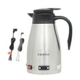 thumbnail image 1 of Hervidor de agua para automóvil Calentador de café de acero inoxidable 1300 ml Tetera portátil Limpieza fácil Calentamiento de automóvil Taza de viaje 24V para camión, 1 of 8