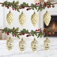 thumbnail image 5 of Christmas Pinecone Ornaments, 8 Pack Painted Plastic Hanging Pendants, Boxed Tree Decor, for Holiday Party, Xmas Tree Decor, 5 of 6