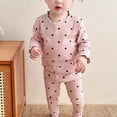 thumbnail image 2 of HIPYLO 2 Piece Sets Girls Loungewear Outfits Cute Ruffle Trim Toddler Girl Summer Casual Clothes Set Crew Neck Tshirts and Shorts/Pants Girls Clothes, 2 of 7