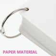 thumbnail image 2 of SHISUYAN 1 Set Blank Flash Cards with Binder Rings Pre-Hole Punched Notecards Multipurpose Blank Cards for Studying, 2 of 8