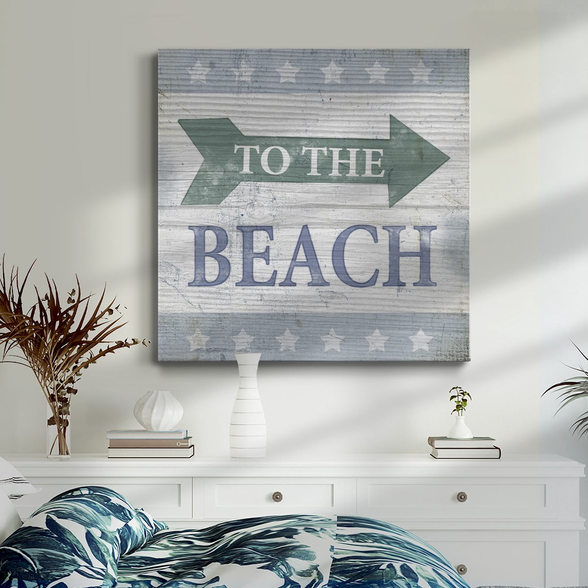 Wexford Home Beach Sign VII-Premium Gallery Wrapped Canvas, 24" x 24" - Ready to Hang