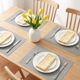 thumbnail image 2 of Unique Bargains 6 Pack Plastic Placemats for Dining Table Decor Beige 17.7x11.8inch, 2 of 6