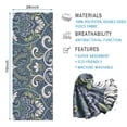 thumbnail image 2 of Blue Ethnic Paisley Pattern Hot Yoga Mat Towel Non Slip for Hot Yoga - Quick-Drying Yoga Mat Cover with 4 Corner Pockets with Travel Bag - Hot Yoga Towel Non Slip Grip Moisture Wicking Sweat 70"x26", 2 of 6