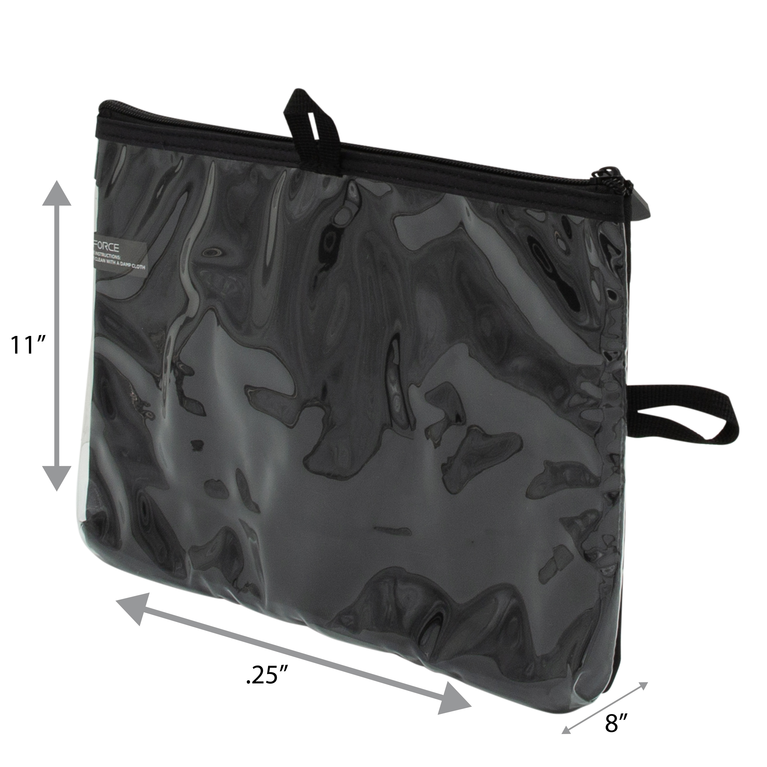 G Force 3 Compartment Travel Seat Pack Organizer, Black, RPET, 11.02 in x 8.07 in