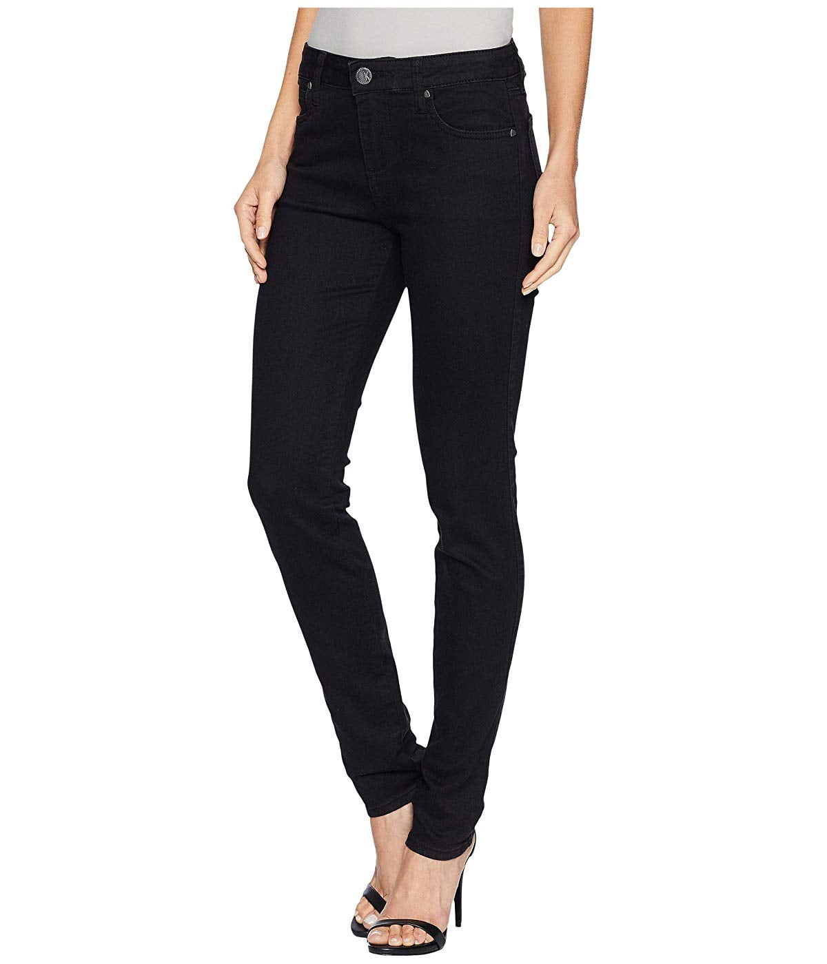 Kloth Diana Kurvy Skinny in Black Black 
