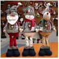 thumbnail image 2 of Christmas Plush Toy Long Leg Sitting Santa Claus Snowman Sitting Doll 26s, 2 of 5
