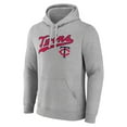 thumbnail image 2 of Men's Gray Minnesota Twins Wahconah Pullover Hoodie, 2 of 3