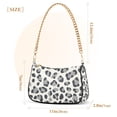 thumbnail image 3 of FORMRS Womens Shoulder Bag with Chain Strap Clutch Purse Cute Tote Handbag, Gray Leopard Pattern, 3 of 7