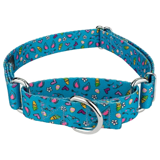 Country Brook Petz® Blue Bunny Martingale Dog Collar Limited Edition