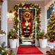 thumbnail image 1 of Christmas Door Curtain Santa Claus Polyester Fabric Decorative Cover for Holiday Party Wall and Door Hanging Festival Home Decor, 1 of 6