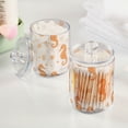 thumbnail image 2 of Yayeee 2 Pack Qtip Holder Bathroom Cotton Swab Canister with Lid Clear Dispenser Set, White Seahorse, 2 of 6