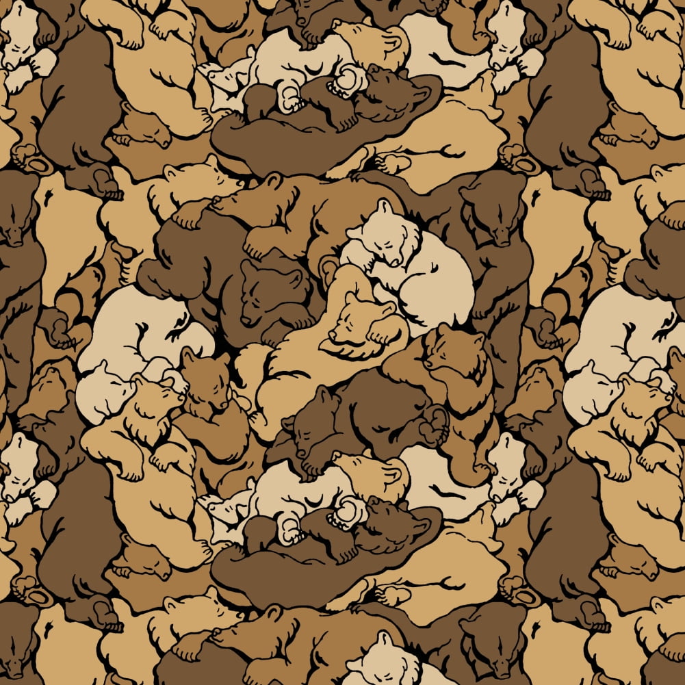 Bears Hibernating Sleeping Premium Roll Gift Wrap Wrapping Paper