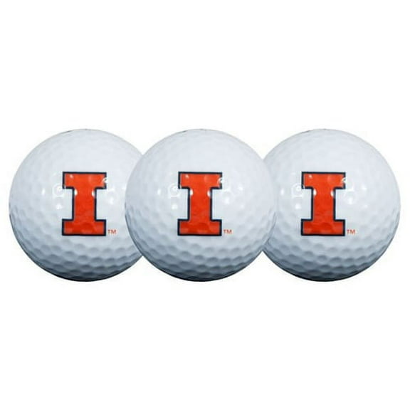 Team Effort Illinois Fighting Illini Golf Balls, 3 Pack