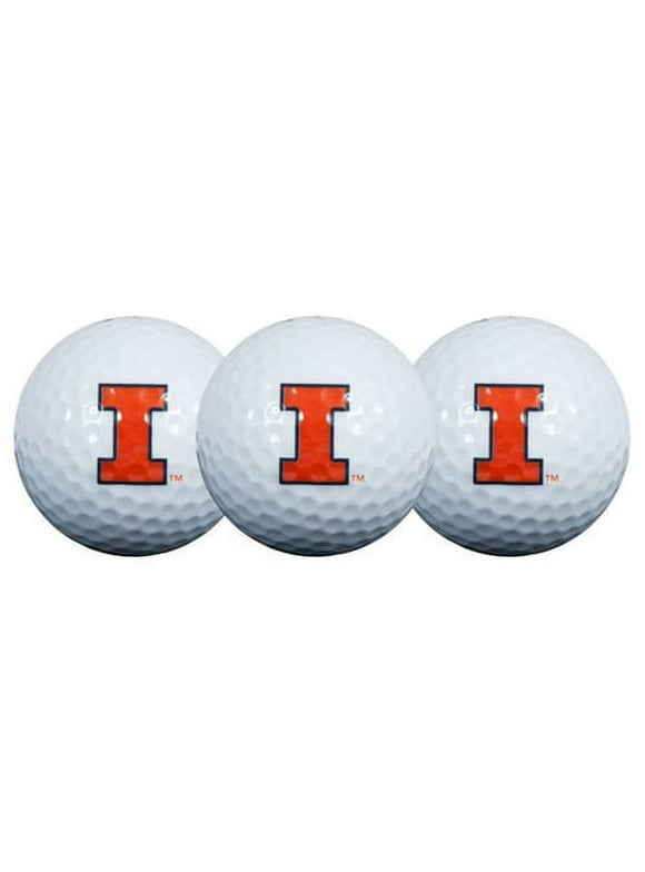 Team Effort Illinois Fighting Illini Golf Balls, 3 Pack