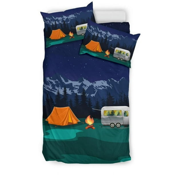 Camping bajo las estrellas Juego de cama para tienda de campaña Camper