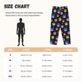 thumbnail image 2 of Salouo Owls And Hearts Print Women's Pajama Pants Casual Loose Sweatpants PJs Flowy Pants Drawstring Palazzo for Women Wide Leg Pants Lounge Pajama -Large, 2 of 8